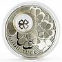 Niue 1 dollar Lucky Coins series The Four Leaf Clover Good Luck silver coin 2010