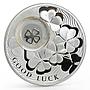 Niue 1 dollar Lucky Coins series The Four Leaf Clover Good Luck silver coin 2010