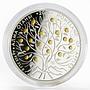 Kazakhstan 500 tenge Homeland of Apples gilded proof silver coin 2013