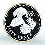 Falkland Islands 50 pence Queen Elizabeth 80th birthday silver coin 2006