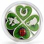 Ghana 2 cedis Lucky Clover Good Luck Fish Elephant Ladybug silver coin 2018