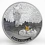 Ghana 5 cedis The Hedgehog and The Horse in the Fog colored silver coin 2014