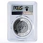 Niue 1 dollar New Year Father Frost Snow Maiden PR69 PCGS silver coin 2009