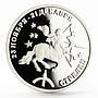 Transnistria 100 rubles Zodiac Signs series Sagittarius silver coin 2005
