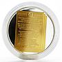 Transnistria 5 rubles Republican Anthem State of Freedom gilded silver coin 2008