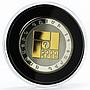 Armenia 5000 dram 15th Anniversary of National Currency gilded silver coin 2008