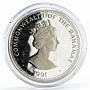 Bahamas 25 dollars Discovered New World series Columbu's Ship silver coin 1991