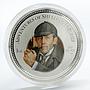 Cook Islands 2 dollars Sherlock Holmes Baskervilles Hound coloured silver coin 2007