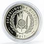 Djibouti 100 francs Roald Amundsen and His Ship The Fram silver coin 2017