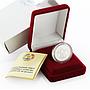 Tajikistan 3 somoni 80th Anniversary of Dushanbe City silver coin 2004
