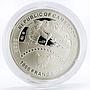 Cameroon 1000 francs Weapon of Victory series D-3 Ship colored silver coin 2020