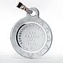 Cameroon 100 francs Heart Pendant proof silver coin 2020
