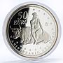 Spain 50 euro 5th Anniversary of the Euro proof silver coin 2007