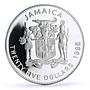 Jamaica 25 dollars 25th Anniversary Caribbean Development Bank silver coin 1995