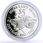 Cayman Islands 5 dollars Royal Land Grant Ship Clipper proof silver coin 1985