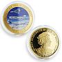 Isle of Man set of 6 coins Royal Air Force Centenary gilded copper coins 2018