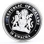 Malawi 20 kwacha Lunar Calendar series Year of the Rabbit proof silver coin 2011