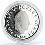 Norway 50 kroner Lillehammer Winter Olympics series Skiers silver coin 1993