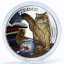 Rwanda 500 francs Cats series Persian Cat Books colored silver coin 2011