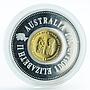 Australia 1 dollars Lunar figures gold silver coin 2007