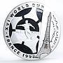 Somali 50000 shillings Football World Cup in France Player silver coin 1998