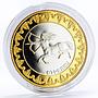 Tokelau 5 dollars Zodiac Signs series Sagittarius gilded silver coin 2012