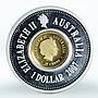 Australia 1 dollars Lunar figures gold silver coin 2007