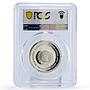 Ethiopia United Nations UN Aksun Monument Architecture SP69 PCGS Ag medal 1979