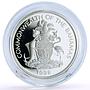 Bahamas 10 dollars West Indies University Pelican Bird proof silver coin 1998