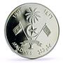 Maldives 250 rufiyaa Explorer Ibn Battuta Ship Clipper proof silver coin 1995