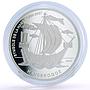 Togo 1000 francs Seafaring Hanse Hansekogge Ship Clipper proof silver coin 2007