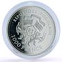 Togo 1000 francs Seafaring Hanse Hansekogge Ship Clipper proof silver coin 2007