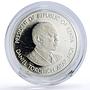 Kenya 500 shillings 25 Years Independence President Moi proof silver coin 1988