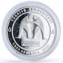 Turkey 7500000 lira Wrestler Koca Yusuf Wrestling Sports proof silver coin 2001