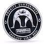 Turkey 7500000 lira Wrestler Koca Yusuf Wrestling Sports proof silver coin 2001