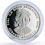 Turkey 15000000 lira Poet Writer Sureyya Agaoglu Literature silver coin 2003