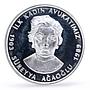 Turkey 15000000 lira Poet Writer Sureyya Agaoglu Literature silver coin 2003