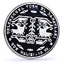 Turkey 20 lira Traditions Folk Crafts Aegean Carpet Art proof silver coin 2005