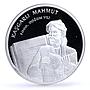 Turkey 35 lira 1000th Anniversary of Kasgarli Mahmut proof silver coin 2008