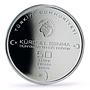 Turkey 50 lira Global Warming Threat Water is Source of Life silver coin 2009