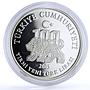 Turkey 20 lira 100th Anniversary of Galatasaray Football Club silver coin 2005