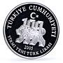 Turkey 20 lira 100th Anniversary of Galatasaray Football Club silver coin 2005