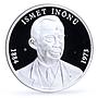Turkey 15000000 lira 2nd President Ismet Inonu Politics proof silver coin 2004