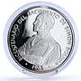 Panama 20 balboas Bicentennial of Simon Bolivar Politics silver coin 1985