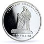 Uzbekistan 1000 som 2200 Years Tashkent City Mother Monument silver coin 2009