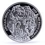 Rwanda 50 francs African Ounce Wildlife Elephants Fauna proof silver coin 2009