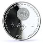 Kyrgyzstan 10 som Birinchi Mugalim First Teacher Duishen silver coin 2009