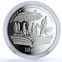 Kyrgyzstan 10 som Birinchi Mugalim First Teacher Duishen silver coin 2009