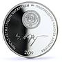 Kyrgyzstan 10 som Chinqiz Aitmatov Jamilya Literature proof silver coin 2009