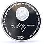 Kyrgyzstan 10 som Chinqiz Aitmatov Jamilya Literature proof silver coin 2009